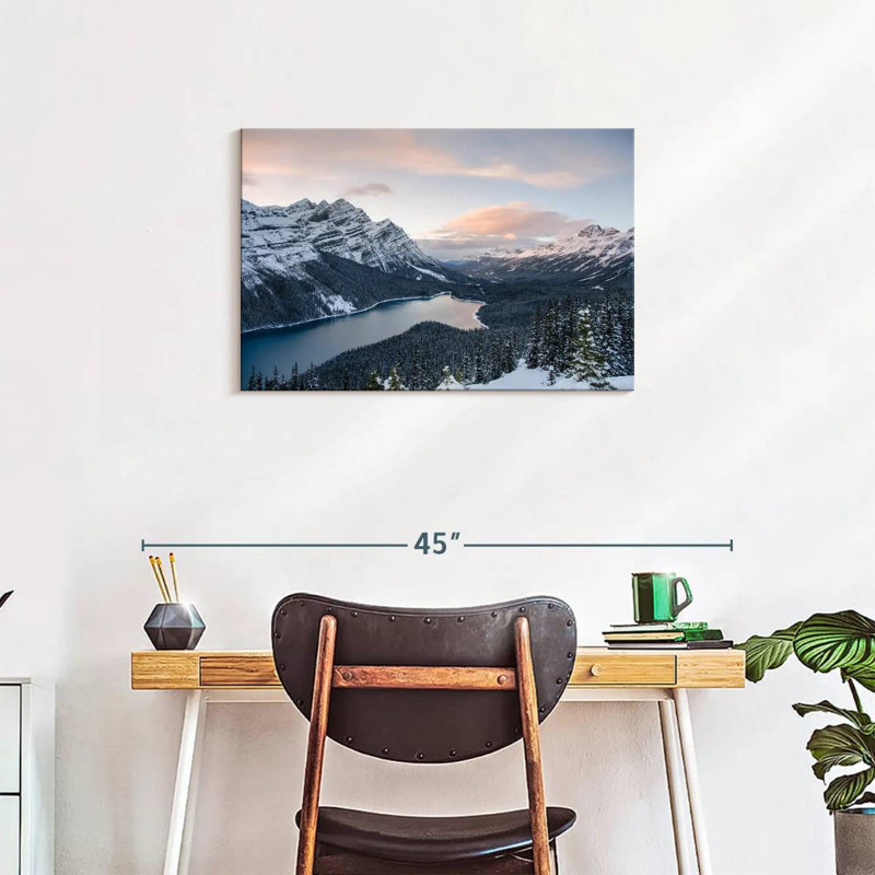 Kerrick, Banff sous la neige, H 20 po x l 30 po