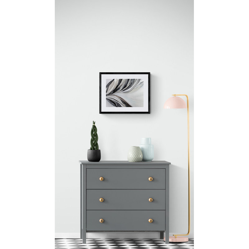 Zephyr Print by Novi Lim, 32" H x 24" W, Black Framed Canvas