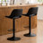 Swivel Adjustable Height Bar Stools, Faux Leather Upholstered Counter Stools, Modern Pub Stools-2067231097