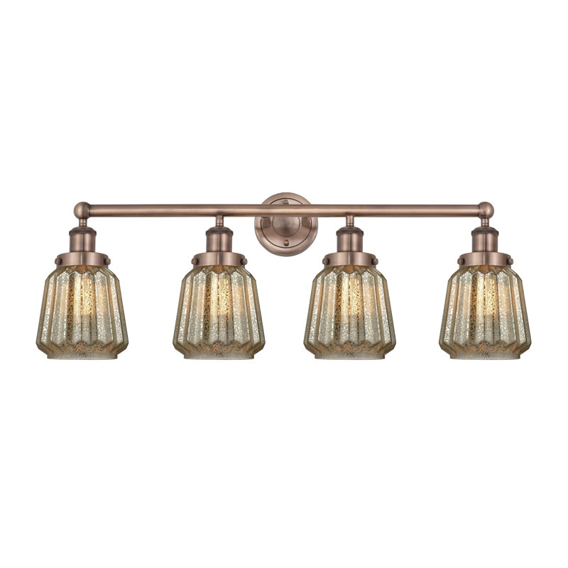 Aretzy 4 - Light Dimmable Vanity Light, Mercury, Antique Copper