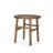 26" Brown Distressed Solid Wood End Table