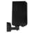 Mount-It! Speaker Wall Mounts, Pair of Universal Side Clamping Bookshelf Speaker Mounting Brackets