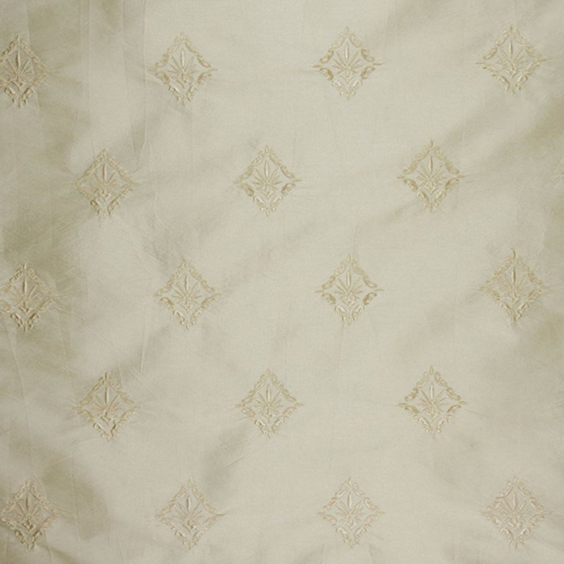 Tissu Wesco Gentry Glacial Lake, Ivoire