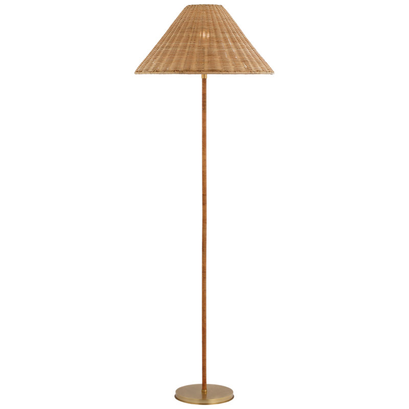 Wimberley Floor Lamp, Soft Brass