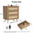 23.2’’ Tall 3-drawer Nightstand-114543966