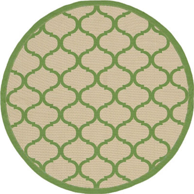 Outdoor Veranda Area Rug Grass Color