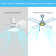 Laurenzo 22'' Blade LED Flush Mount Ceiling Fan with Remote Control and Light Kit Included