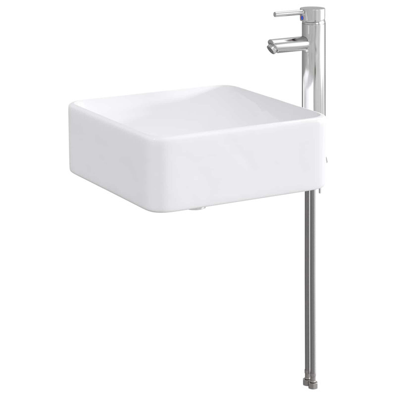 Belfry Bathroom 365mm W Metal Sink, Chrome