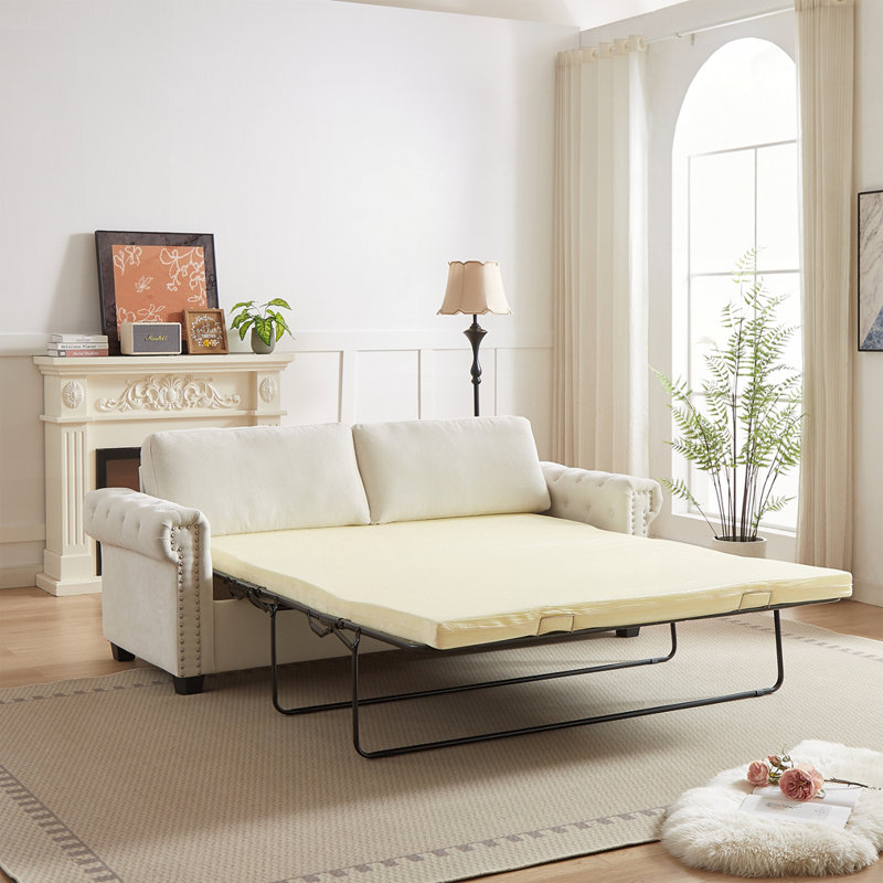 Canapé-lit convertible 83,8 po, Beige