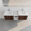 Meuble-lavabo avec lavabo, porte et tablettes-1125342869