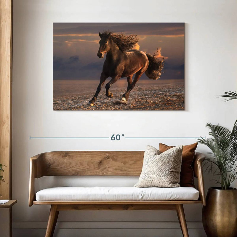 Brampt Sandy Beach Horse, 30" H x 45" W