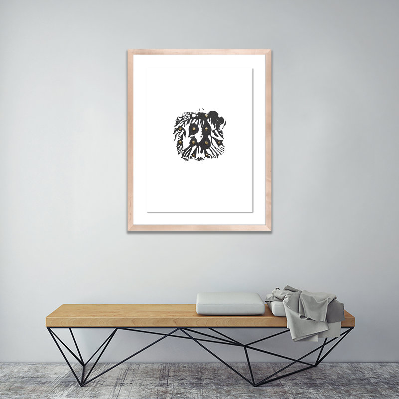 Gray Golden Imprint Print by Anne Mersmann, Natural, 48" H x 38" W x 2.5" D