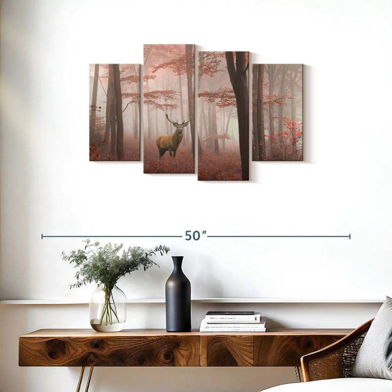 Brampt Elusive Red Deer, 22" H x 36" W