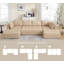 Canapé modulaire réversible de 138,5 po Luxcien-798977575