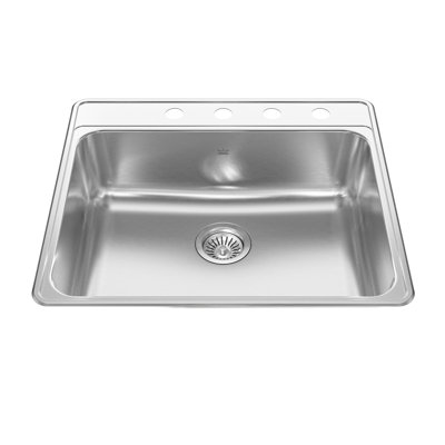 Creemore 25'' L Single Bowl Stainless Steel Kitchen Sink
