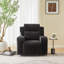 Fauteuil inclinable électrique en velours côtelé avec porte-gobelets Sizemore-121727101