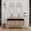 Meuble-lavabo flottant avec lavabo en céramique