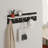 Popy Wall Mounted Floating Shelf with 7 Coat Hanger Hooks-671239207