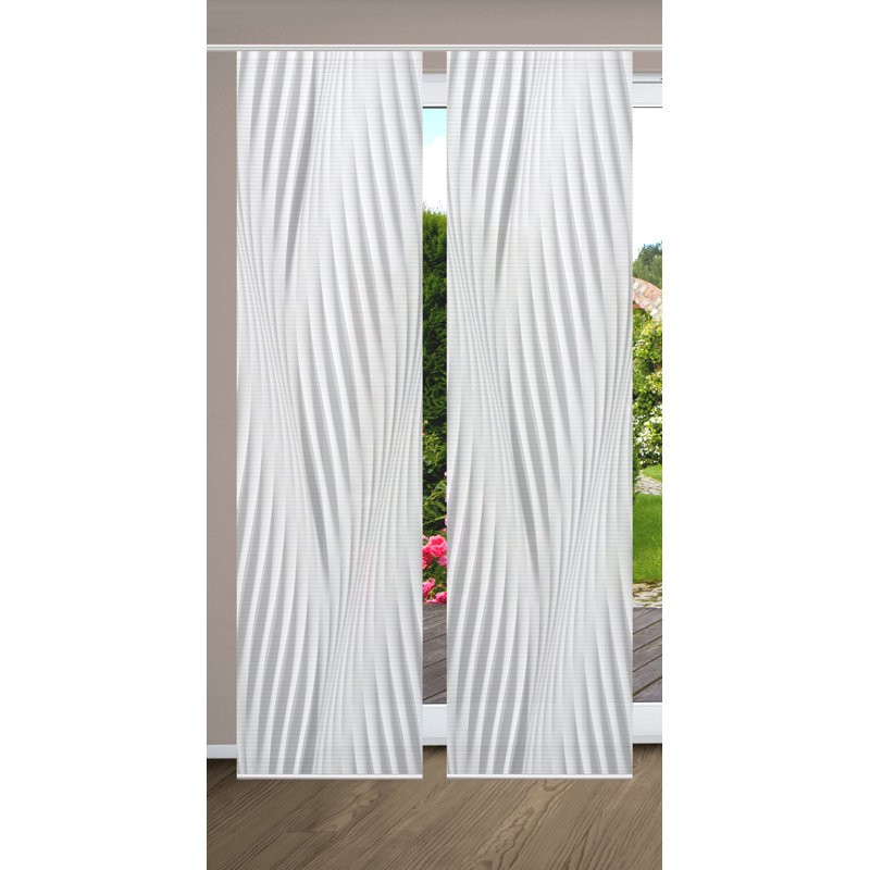 Semi Sheer Sliding Panel Pair