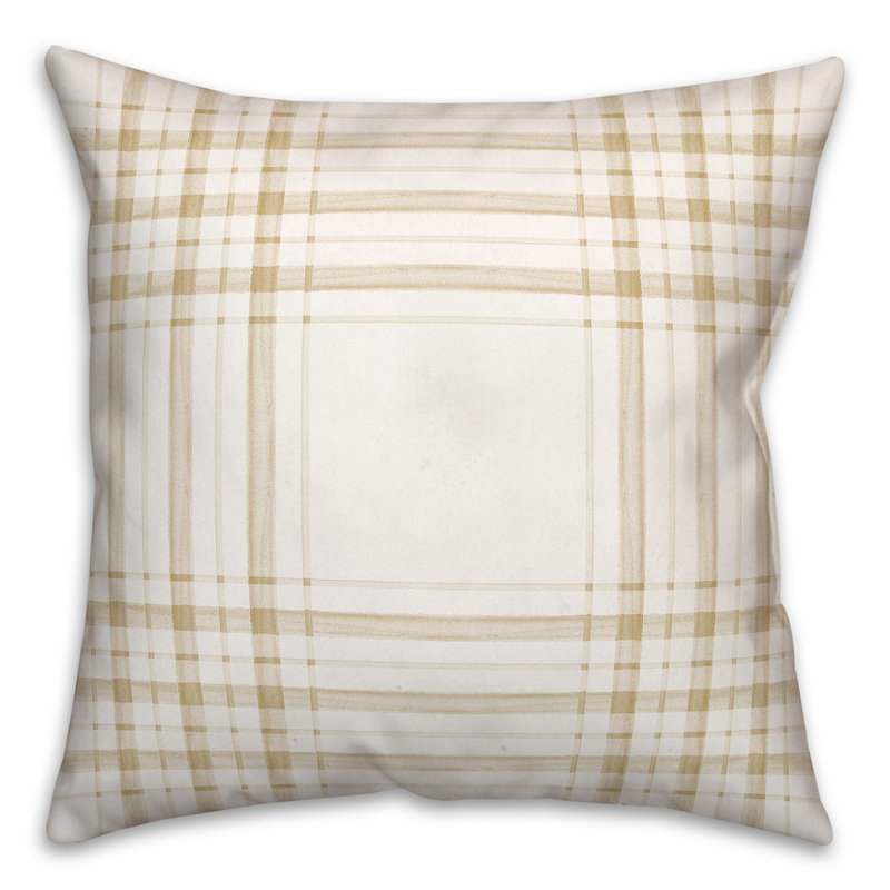  Housse et insert de coussin extérieur peint, Jaune, 16 po x 16 po