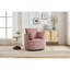 Chaise pivotante rembourrée en velours côtelé-455187906
