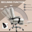 Bureau avec microfibre blanc crème (polyester), télécommande et siège réglable, siège pivotant