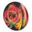 Horloge murale moderne en bois coloré et épais en noir-63617454