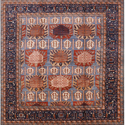 Tapis oriental bleu