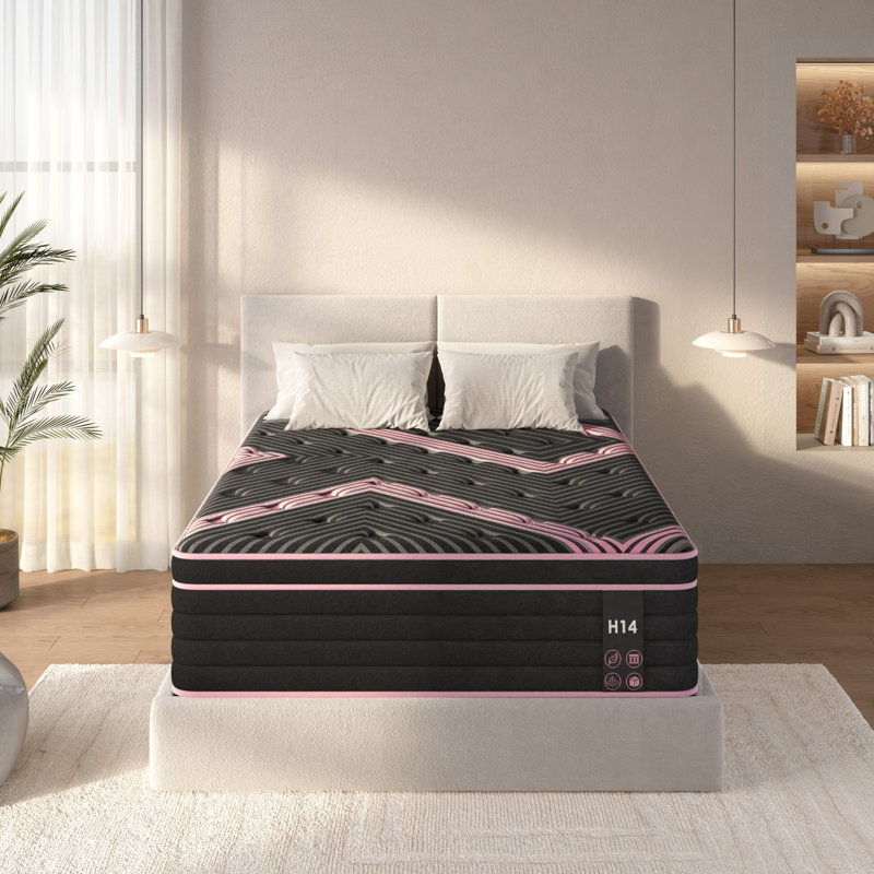 12 Inch Hybrid Mattress, Individually Pocketed Innerspring, Medium Firm, King
