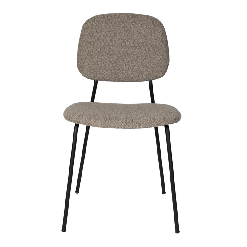Roos Upholstered Dining Chair, Warm Beige