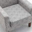 Fauteuil en mélange de polyester à motifs