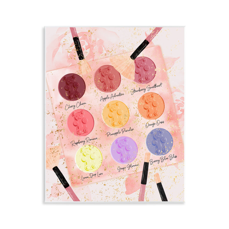 Eyeshadow Makeup Palette Wall Plaque Art by Ziwei Li