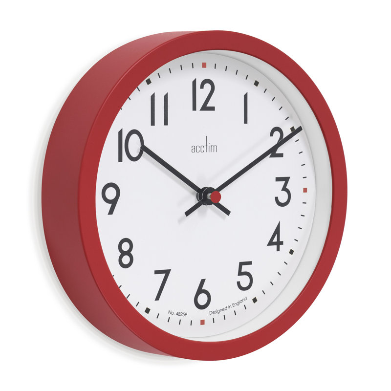 Acctim Small Kitchen Wall Clock Quartz Retro Style Clay 20cm