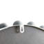 Miroir mural rond perlé P 36 po - Fer blanc mat avec perles décoratives en verre miroir et support en forme de trou de serrure intérieur seulement 36 po-441425920-441426938
