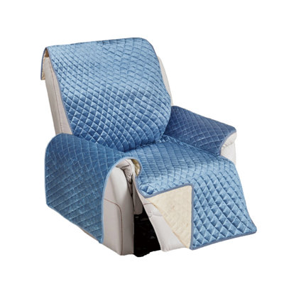 Housse pour fauteuil inclinable en velours antidérapant (28 po)