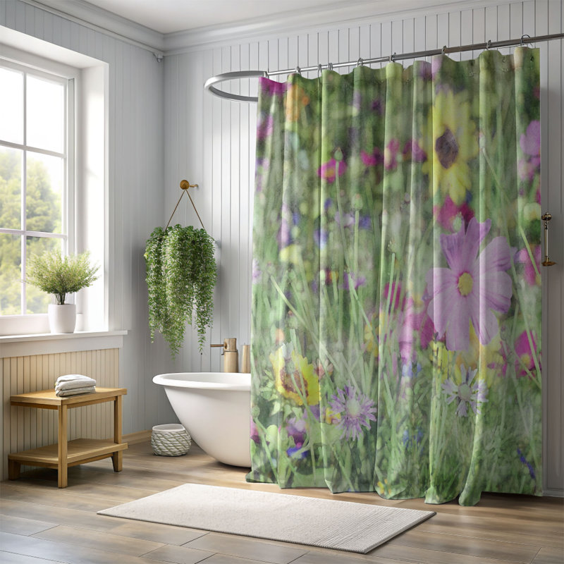 Rideau de douche Forta, H 74 po x l 71 po