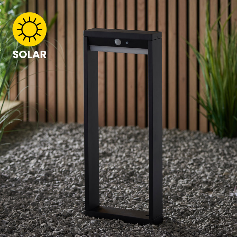 Abdifatah Integrated LED Metal Bollard Light, 50cm H x 14.7cm W x 14.7cm D