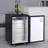VEVOR 5.3 Cubic Feet Black Dual Tap Freestanding Kegerator with Adjustable Temperature