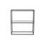 80cm Glass Top Console Table-97927193