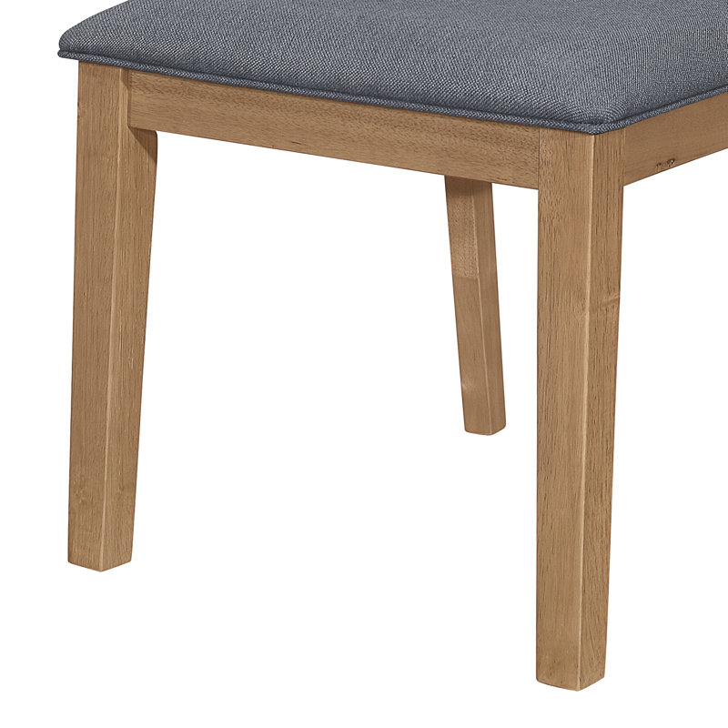 Chaise d'appoint en tissu Cerwyn en bleu et brun (ensemble de 2)