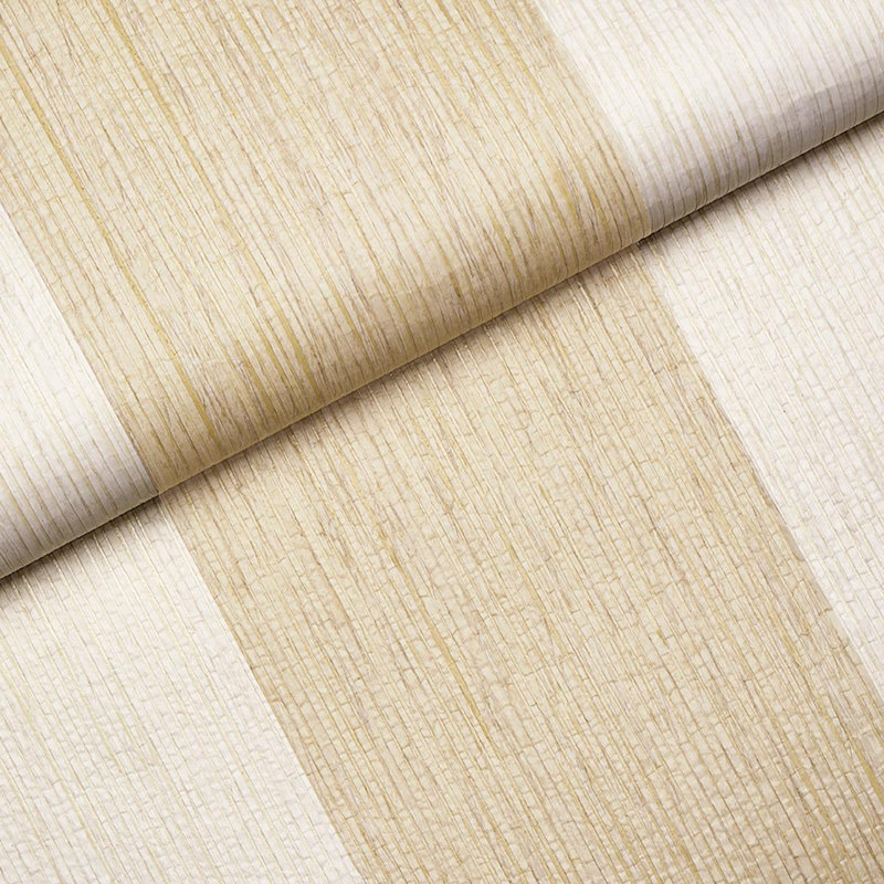 Schumacher X Backdrop Backdrop Painter's Stripe Wallpaper, Tan