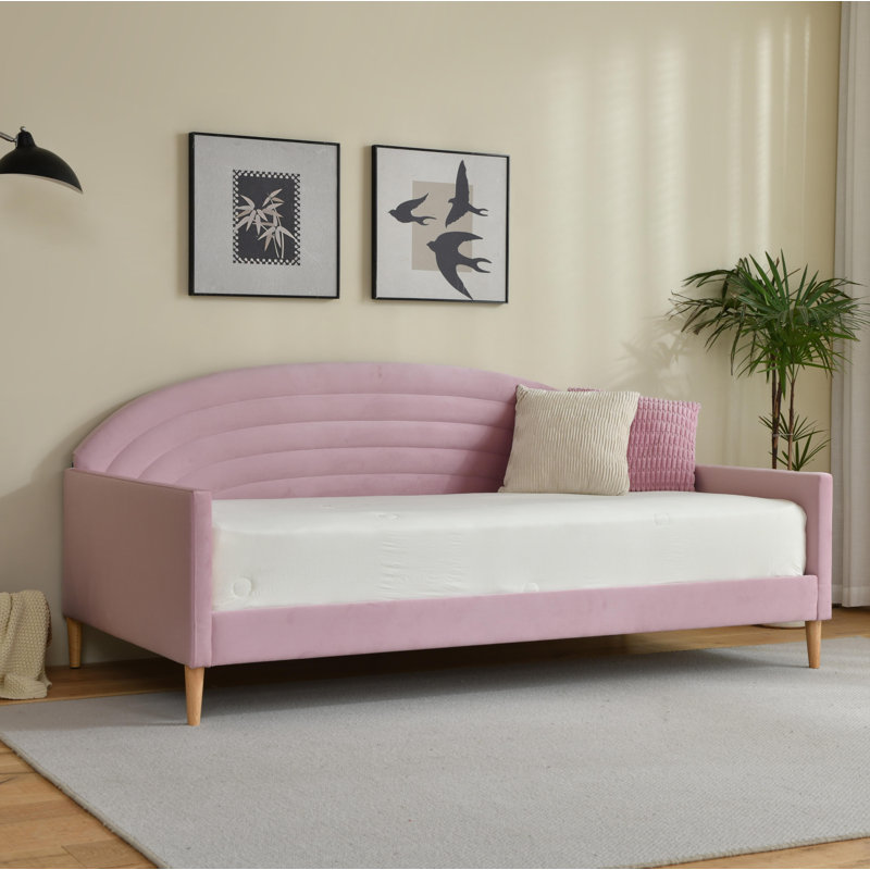 Orrin Upholstered Daybed, Pink