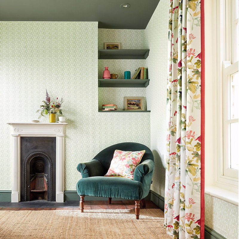 Yarton Wallpaper, Cornflower Blue