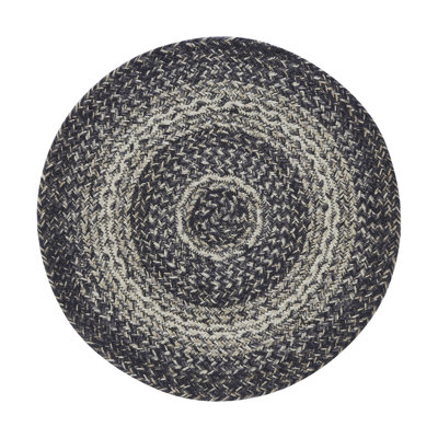  Mill Black White Jute Trivet