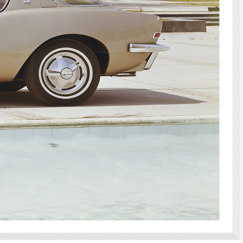 Friends Having Fun Near Pool Giclee Print by Getty Images
