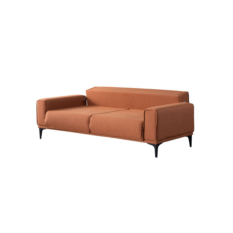 89.76'' Slipcovered Velvet Sleeper Sofa