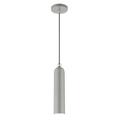 Hanne 1-Light Dimmable Metal Cylinder Pendant