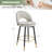 Modern Swivel Upholstered Faux Leather Bar Stools with Gold Footrest(Set of 4)-2129825484-2129825487