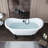 59" x 28" Clawfoot Soaking Acrylic Bathtub-51226569-61051261