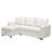 Fane 84" Reversible L-Shaped Sectional Sleeper Sofa Bed, 3 Seater Leather Pull-Out Couch with Storage Chaise, Convertible Sofa for Living Room, Comfort and Extra Space-1645326567
